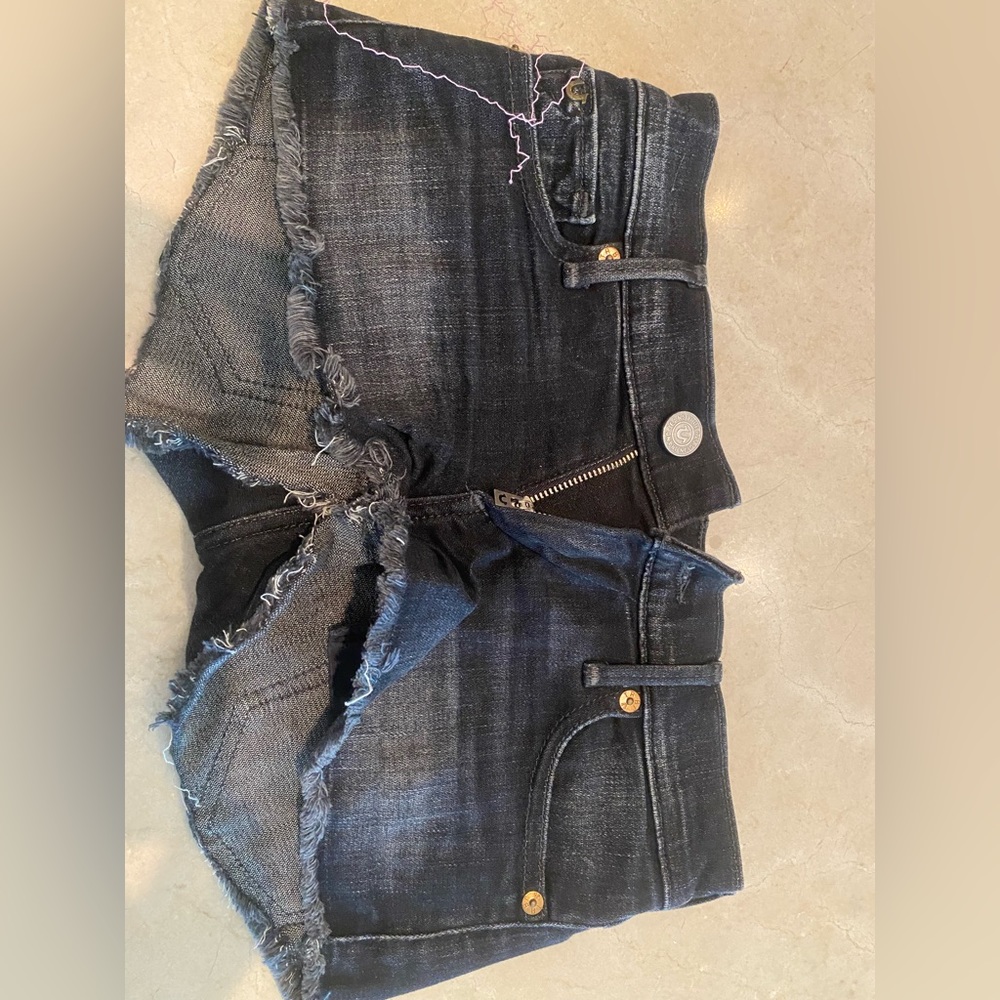 True religion jean cut off shorts size 23, black